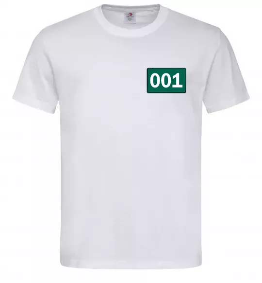 Мужская футболка Squid game 001 Белый фото