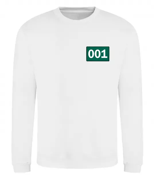 Свитшот Squid game 001 Белый фото