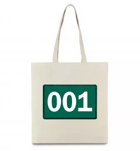 Эко-сумка Squid game 001 Бежевый фото