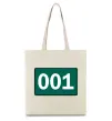 Эко-сумка Squid game 001 Бежевый фото
