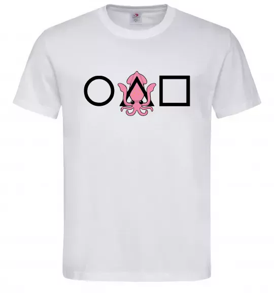 Чоловіча футболка Squid game кальмар Білий фото