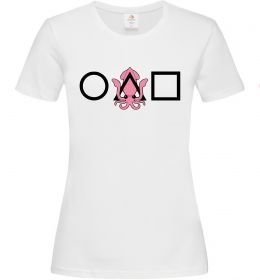 Жіноча футболка Squid game кальмар Жіноча футболка Squid game кальмар