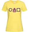 Женская футболка Squid game кальмар Лимонный фото