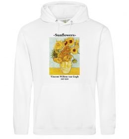 Жіноча толстовка (худі) Ван Гог Ваза із соняшниками Жіноча толстовка (худі) Ван Гог Ваза із соняшниками