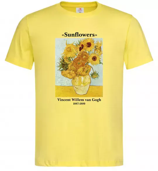 Мужская футболка Ван Гог Ваза із соняшниками Лимонный фото