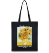 Эко-сумка Ван Гог Ваза із соняшниками Черный фото