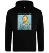 Чоловіча толстовка (худі) Vincent Van Gogh Self portrait Чорний фото