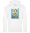 Чоловіча толстовка (худі) Vincent Van Gogh Self portrait Білий фото