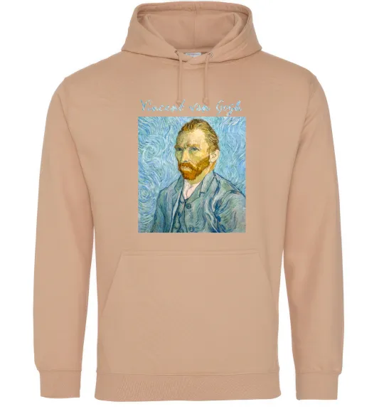 Чоловіча толстовка (худі) Vincent Van Gogh Self portrait Пісочний фото
