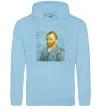 Жіноча толстовка (худі) Vincent Van Gogh Self portrait Блакитний фото