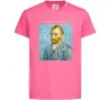 Детская футболка Vincent Van Gogh Self portrait Ярко-розовый фото