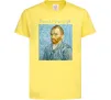 Детская футболка Vincent Van Gogh Self portrait Лимонный фото