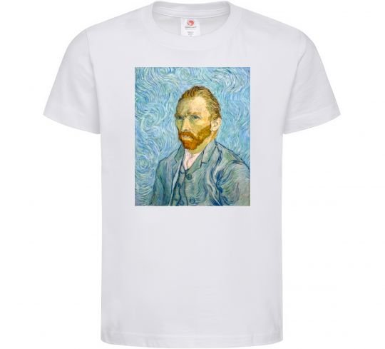 Дитяча футболка Vincent Van Gogh Self portrait Білий фото