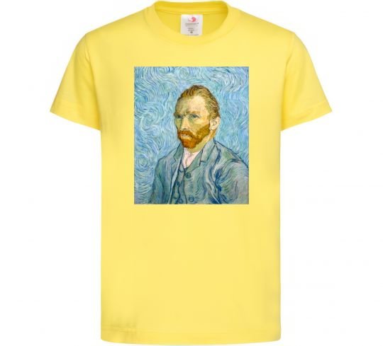 Дитяча футболка Vincent Van Gogh Self portrait Лимонний фото