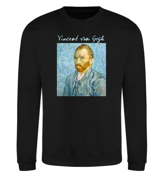 Свитшот Vincent Van Gogh Self portrait Черный фото