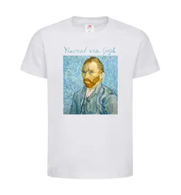 Детская футболка Vincent Van Gogh Self portrait Белый фото