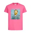 Дитяча футболка Vincent Van Gogh Self portrait Яскраво-рожевий фото