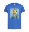 Дитяча футболка Vincent Van Gogh Self portrait Яскраво-синій фото