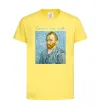 Дитяча футболка Vincent Van Gogh Self portrait Лимонний фото