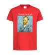 Дитяча футболка Vincent Van Gogh Self portrait Червоний фото