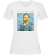 Женская футболка Vincent Van Gogh Self portrait Белый фото