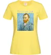Женская футболка Vincent Van Gogh Self portrait Лимонный фото