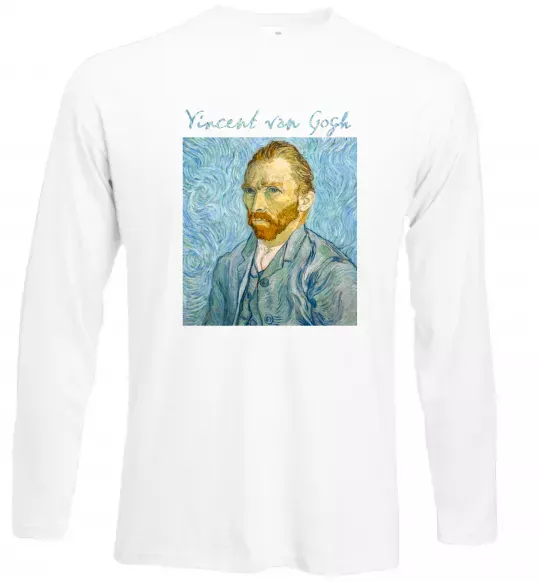Лонгслив Vincent Van Gogh Self portrait Белый фото