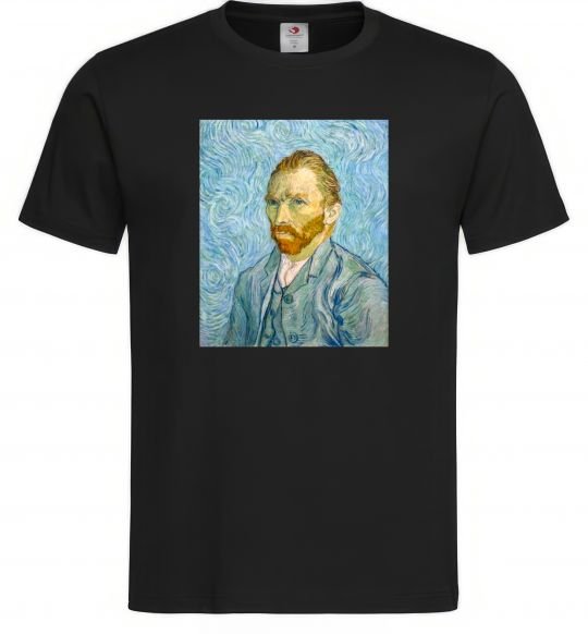 Чоловіча футболка Vincent Van Gogh Self portrait Чорний фото