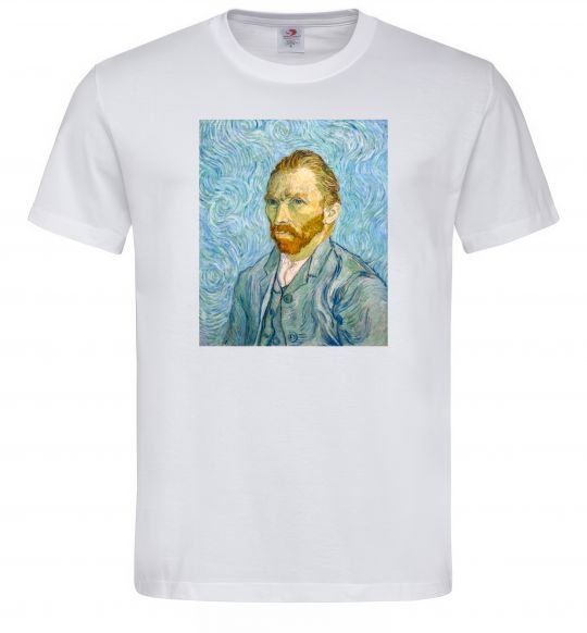 Чоловіча футболка Vincent Van Gogh Self portrait Білий фото