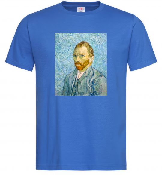 Чоловіча футболка Vincent Van Gogh Self portrait Яскраво-синій фото