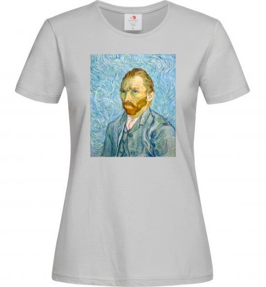 Жіноча футболка Vincent Van Gogh Self portrait Сірий фото