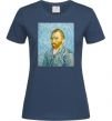 Жіноча футболка Vincent Van Gogh Self portrait Темно-синій фото