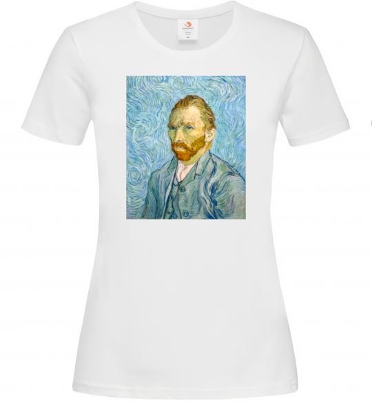 Жіноча футболка Vincent Van Gogh Self portrait Білий фото