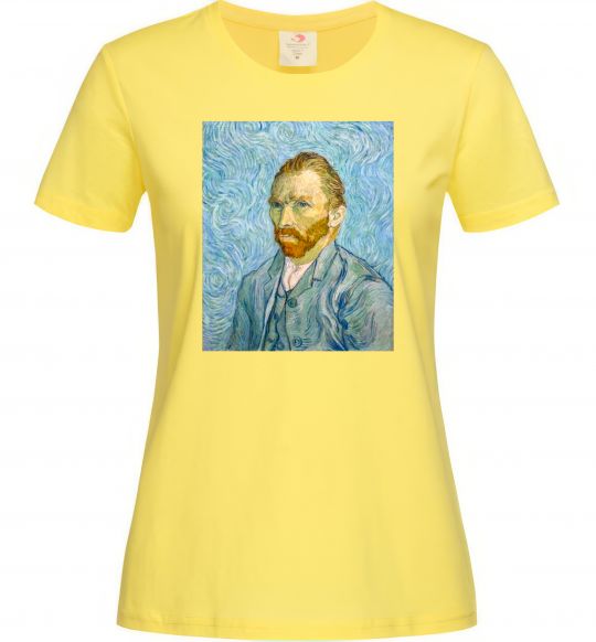 Жіноча футболка Vincent Van Gogh Self portrait Лимонний фото