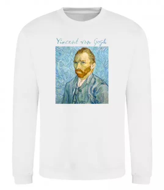 Свитшот Vincent Van Gogh Self portrait Белый фото