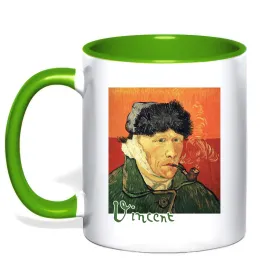 Чашка с цветной ручкой