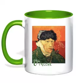 Чашка с цветной ручкой