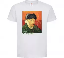 Детская футболка Автопортрет із забинтованим вухом Белый фото