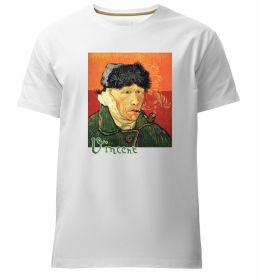 Мужская премиум футболка Автопортрет із забинтованим вухом Мужская премиум футболка Автопортрет із забинтованим вухом