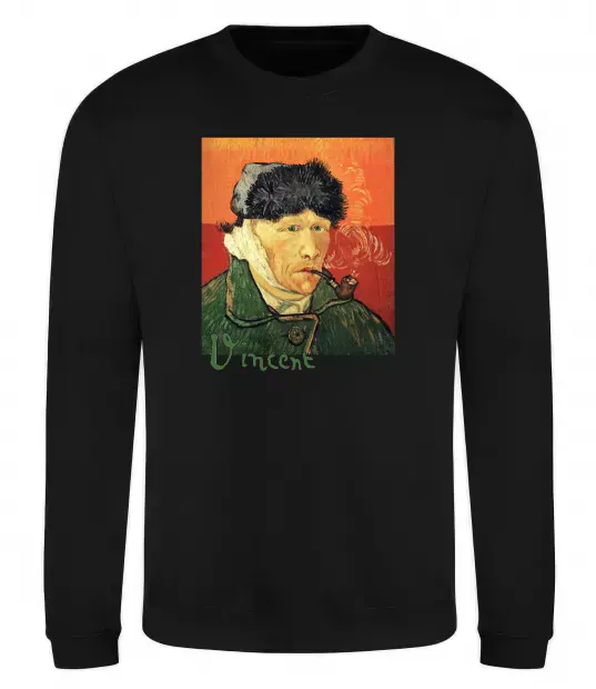 Свитшот Автопортрет із забинтованим вухом Черный фото