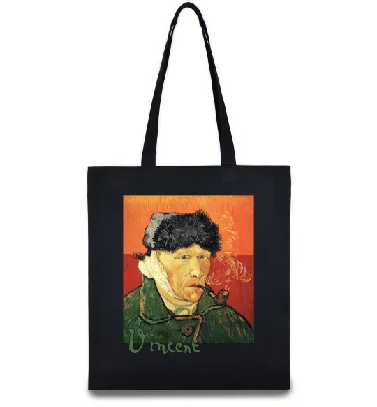 Эко-сумка Автопортрет із забинтованим вухом Черный фото