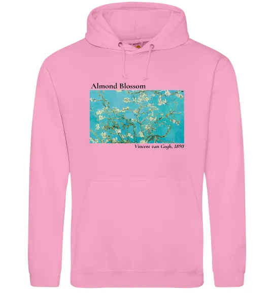 Женская толстовка (худи) Квітучі гілки мигдалю Розовый фото