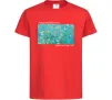 Детская футболка Квітучі гілки мигдалю Красный фото