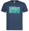 Мужская футболка Квітучі гілки мигдалю Темно-синий фото