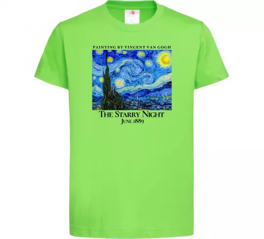 Детская футболка Зоряна ніч Лаймовый фото