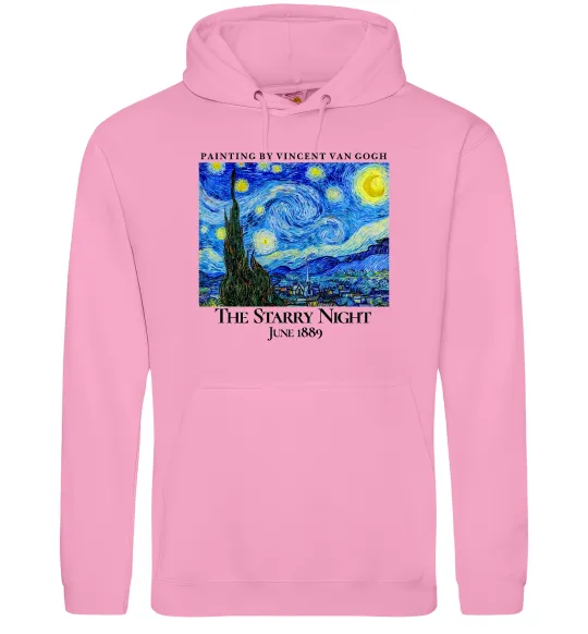 Мужская толстовка (худи) Зоряна ніч Розовый фото