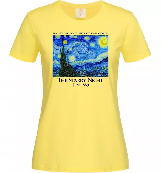 Женская футболка Зоряна ніч Лимонный фото