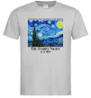 Чоловіча футболка Зоряна ніч Сірий фото