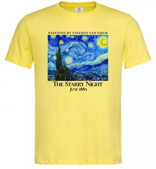 Чоловіча футболка Зоряна ніч Лимонний фото