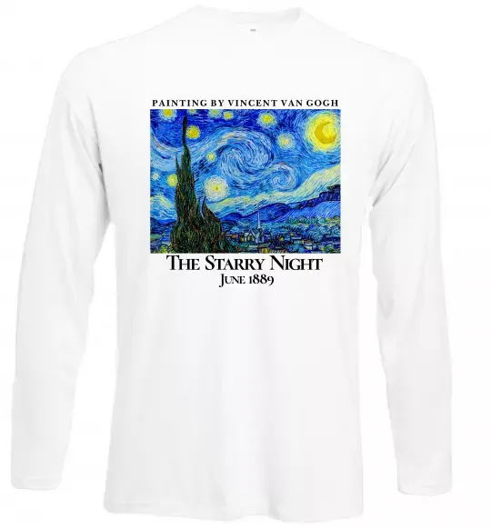 Лонгслив Зоряна ніч Белый фото
